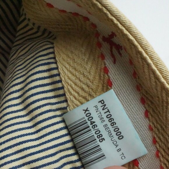 Isaia Napoli Bermuda Khaki Brown Patterned Cotton Blend Shorts 50R BRAND NEW - Picture 5 of 7